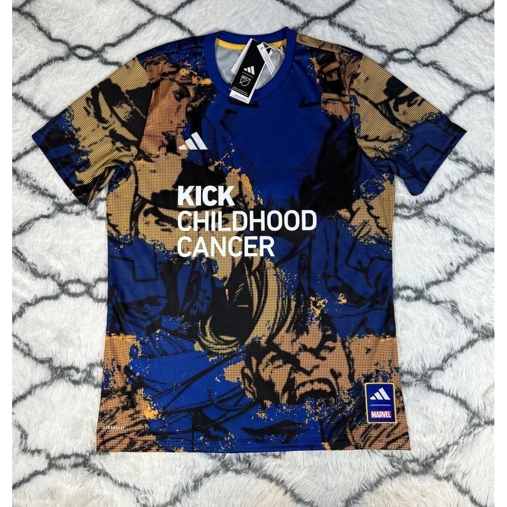 ADIDAS x MARVEL Kick Childhood Cancer MLS Soccer Jersey Men's M *NEW* HT3238 $70